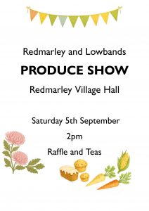 Redmarley & Lowbands Produce Show @ Redmarley Village Hall